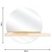 Espelho Decorativo Shelf Pinus 40 cm Redondo 