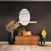 Espelho Decorativo Shelf Pinus 60x40 Oval 