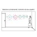 Espelho Decorativo Short Strip Branco Alça Corrente 50 Cm Redondo Branco, 50 cm