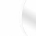 Espelho Decorativo Short Strip Branco Alça Corrente 60 Cm Redondo Branco, 60 cm