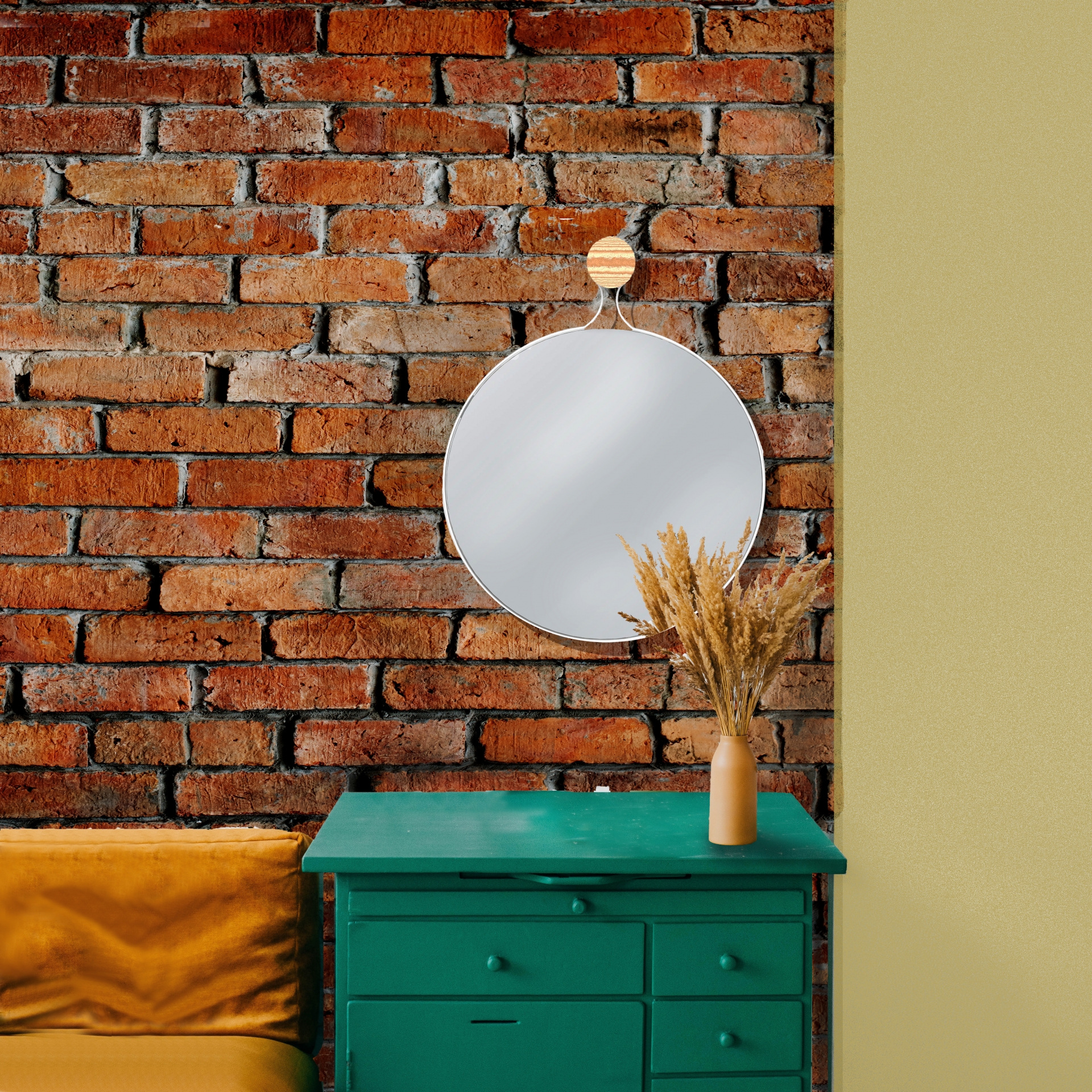 Espelho Decorativo Twiza Branco 40 Cm
