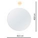 Espelho Decorativo Twiza Branco 40 Cm