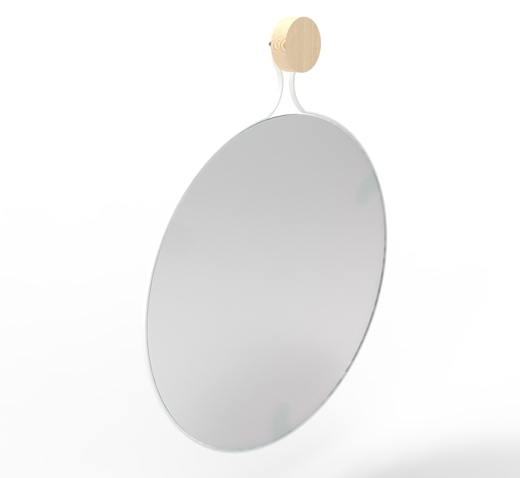 Espelho Decorativo Twiza Branco 40 Cm