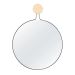 Espelho Decorativo Twiza Preto 60 Cm Redondo