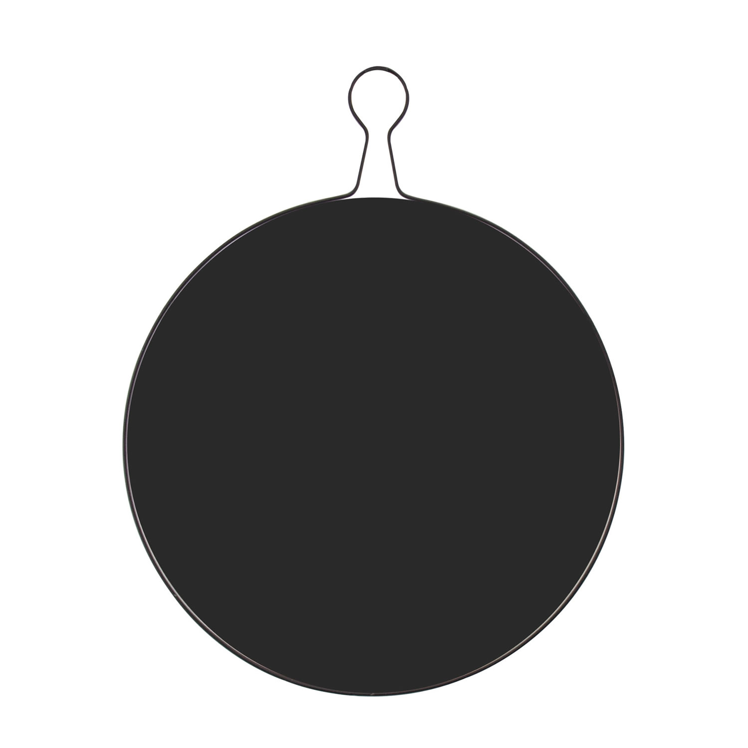Espelho Decorativo Twiza Preto 60 Cm Redondo