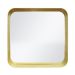 Espelho Decorativo Urban Dourado 50x50cm Quadrado Cantos 