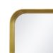 Espelho Decorativo Urban Dourado 50x50cm Quadrado Cantos 