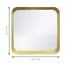 Espelho Decorativo Urban Dourado 50x50cm Quadrado Cantos 