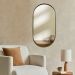 Espelho Decorativo Urban Dourado 60x40cm Oblongo 