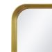 Espelho Decorativo Urban Dourado 60x40cm Retangular Cantos 