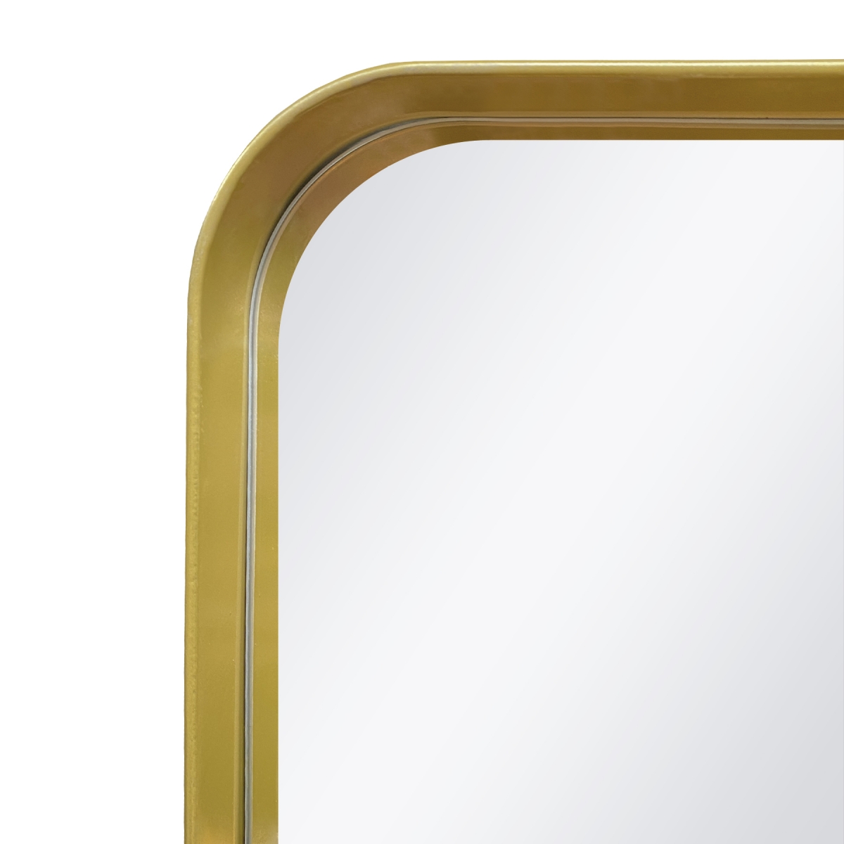 Espelho Decorativo Urban Dourado 60x40cm Retangular Cantos 