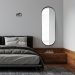 Espelho Decorativo Urban Preto 120x40cm Oblongo 