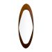 Espelho Emoldurado Antique Freijó 134x47cm Oval 