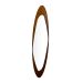 Espelho Emoldurado Antique Freijó 134x47cm Oval 
