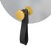 Espelho Funcional Hook Amarelo Alça Preta 50 cm Redondo 
