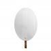 Espelho Funcional Hook Branco Alça Caramelo 60x40 Cm Oval