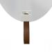 Espelho Funcional Hook Branco Alça Caramelo 60x40 Cm Oval