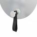 Espelho Funcional Hook Branco Alça Prata 50 cm Redondo 