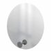 Espelho Funcional Hook Cinza 50 cm Redondo 