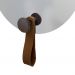 Espelho Funcional Hook Corten Alça Caramelo 50 Cm Redondo