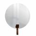 Espelho Funcional Hook Corten Alça Caramelo 50 cm Redondo 