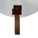 Espelho Funcional Hook Corten Alça Caramelo 50 cm Redondo 