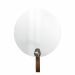 Espelho Funcional Hook Cromado Alça Caramelo 50 cm Redondo 