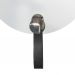 Espelho Funcional Hook Cromado Alça Preta 50 cm Redondo 