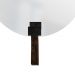 Espelho Funcional Hook Preto Alça Rajada 50 Cm Redondo