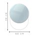 Espelho Funcional Pratic Circle Branco 65x55cm Redondo 