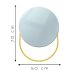 Espelho Funcional Pratic Circle Dourado 65x55cm Redondo 