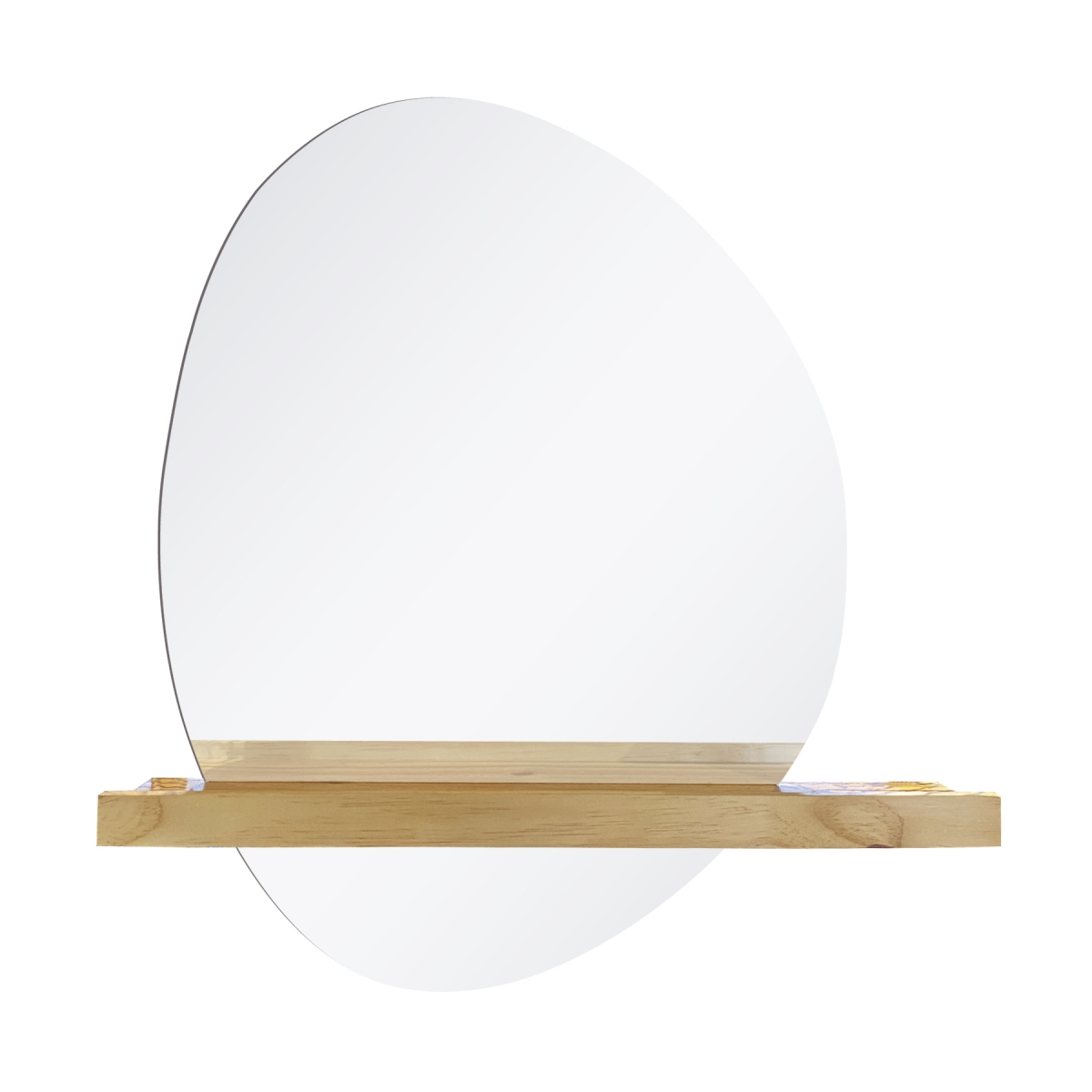 Espelho Funcional Shelf Pinus 66x52cm Orgânico G 
