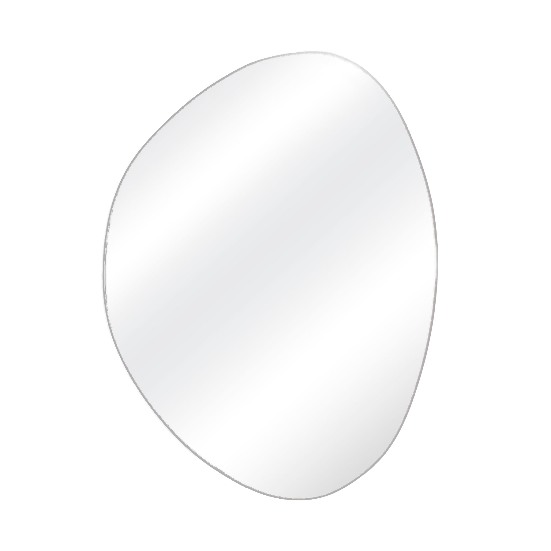 Espelho Multiuso Lapidado Fita Dupla Face 3M 41x26 cm Organico P 