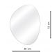 Espelho Multiuso Lapidado Fita Dupla Face 3M 52x38 cm Organico M 