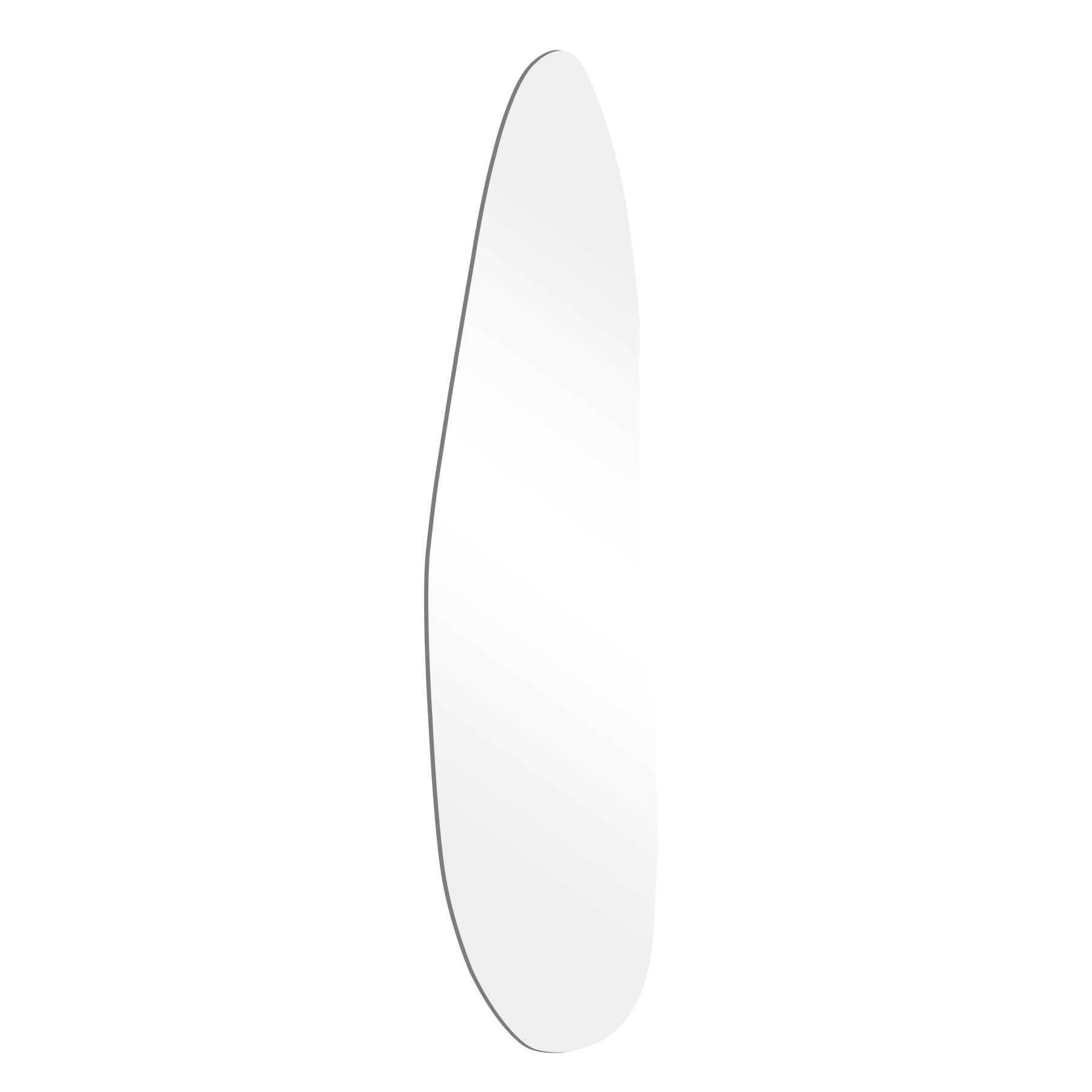 Espelho Multiuso Lapidado Pendurador 130x60cm Orgânico