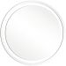 Espelho Multiuso Lapidado Pendurador Jateado Led Branco 50cm Redondo 