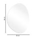 Espelho Multiuso Lapidado Pendurador Led Branco 66x52cm Orgânico G 