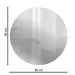 Espelho Multiuso Lapidado Pendurador Led Branco 80cm Redondo 