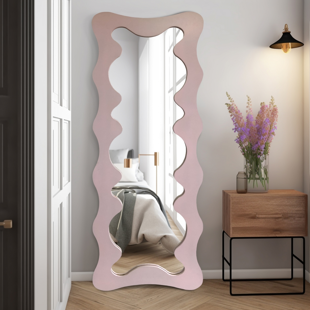 Espelho de Corpo Instagramavel 1,60x58cm Orgânico Rosa