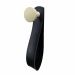 Gancho Branco Com Courino Preto 4 Cm