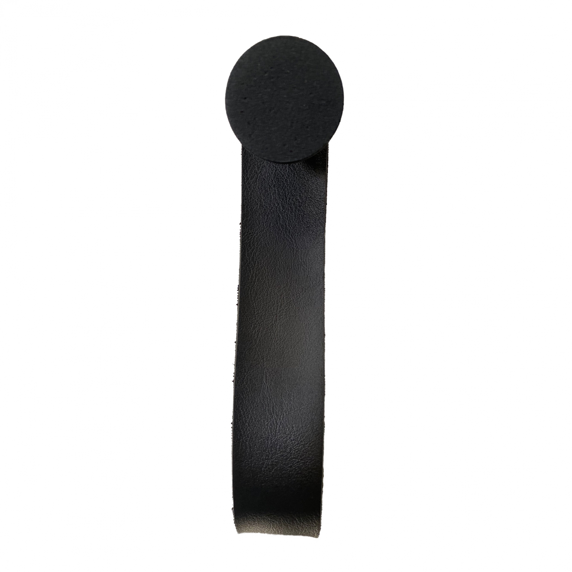 Gancho Preto Com Courino Preto 4 Cm
