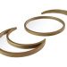 Kit Espelho Decorativo Lua Trio Dourado 24x32cm/31cm/16x31cm 