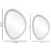Kit Espelho Decorativo Orgânico Branco 29x44cm e 43x58cm Epm 