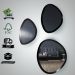 Kit Espelho Decorativo Orgânico Preto 29x44cm, 43x58cm e 58x70cm Epmg 