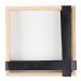 Nicho Chess Pinus Com Corino Preto 20X20 Cm