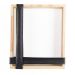 Nicho Chess Pinus Com Corino Preto 30X35 Cm