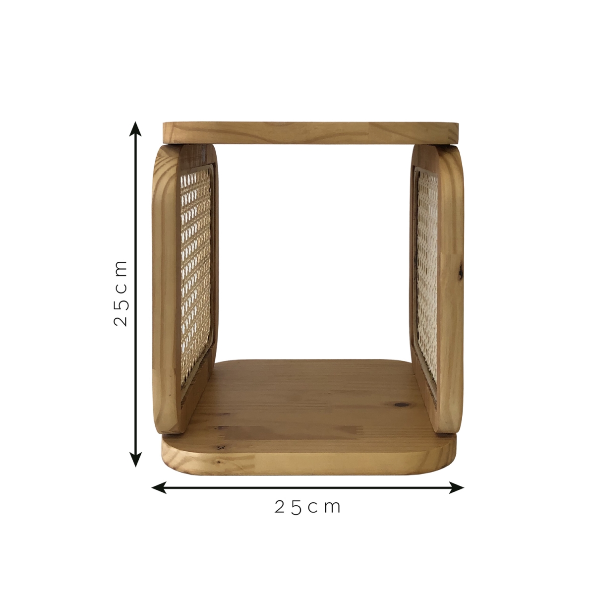 Nicho Decorativo Mariah Pinus  25x25cm 