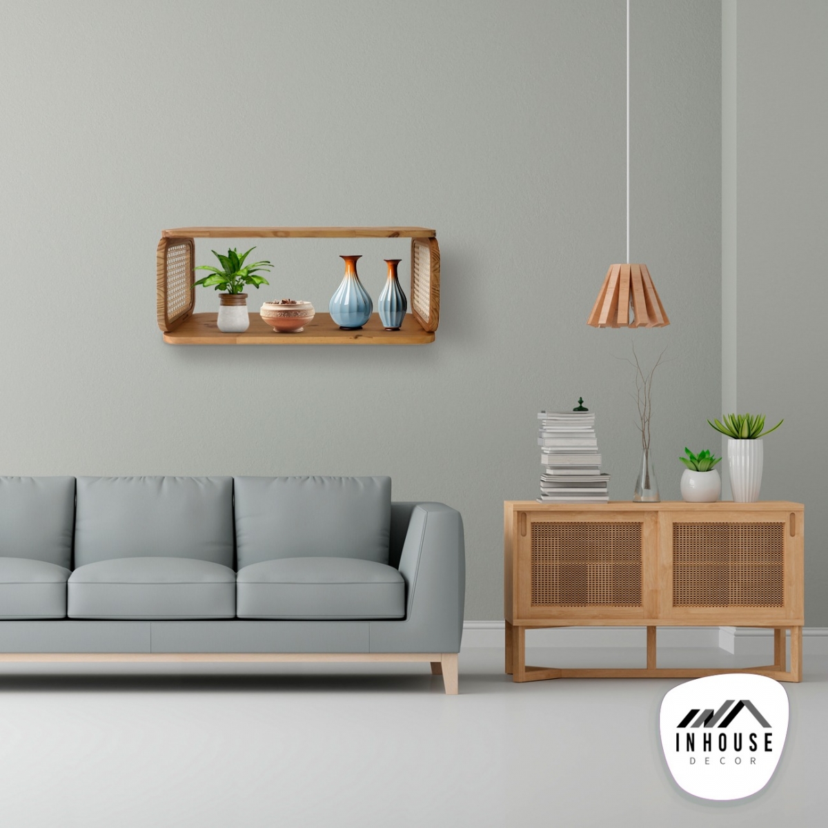 Nicho Decorativo Mariah Pinus 25x65cm 