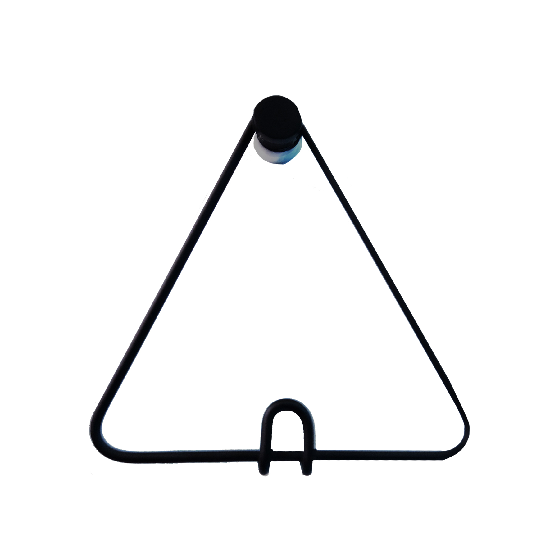 Pendurador Gancho Wire Minimals Polygon Preto 14x15 cm 