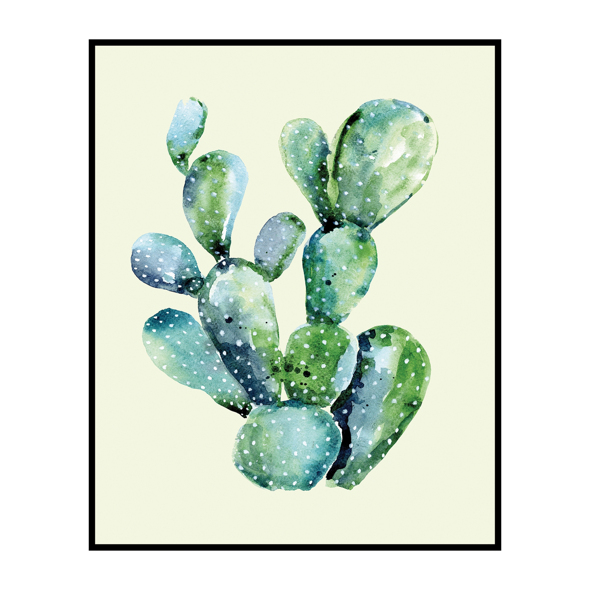 Quadro Decorativo Barcelona Cacto Pereskia 20x25 cm  